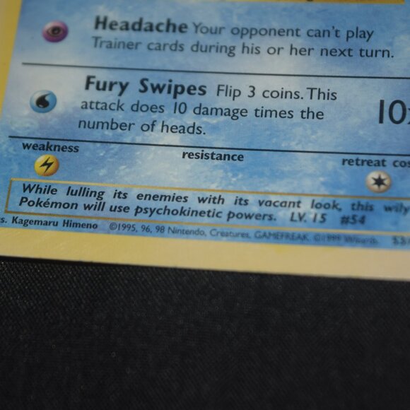 Psyduck 53/62 1st Edition Fossil Set Pokemon Card, MP - Picture 3 of 16